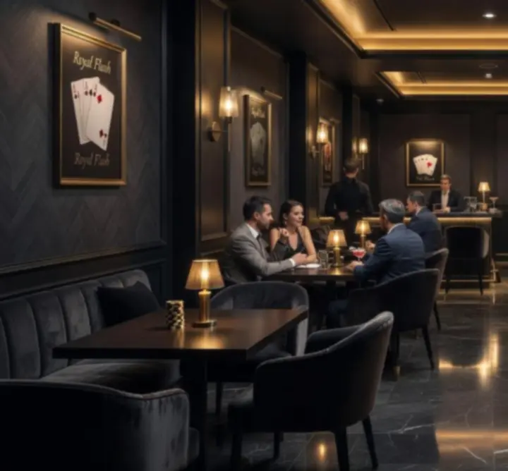 Prémium, félhomályos lounge enteriőr a WATER PIPE SERVICE PRO-ban